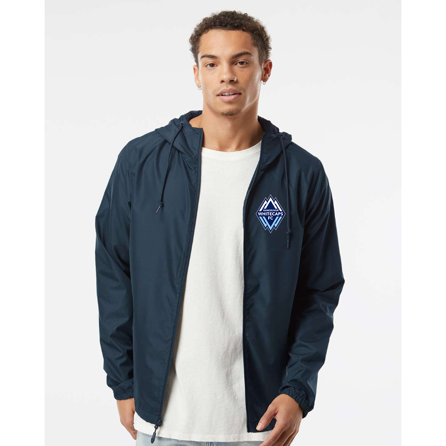 Men's Vancouver Whitecaps FC Independent Trading Co Lightweight Windbreaker Full-Zip Jacket
