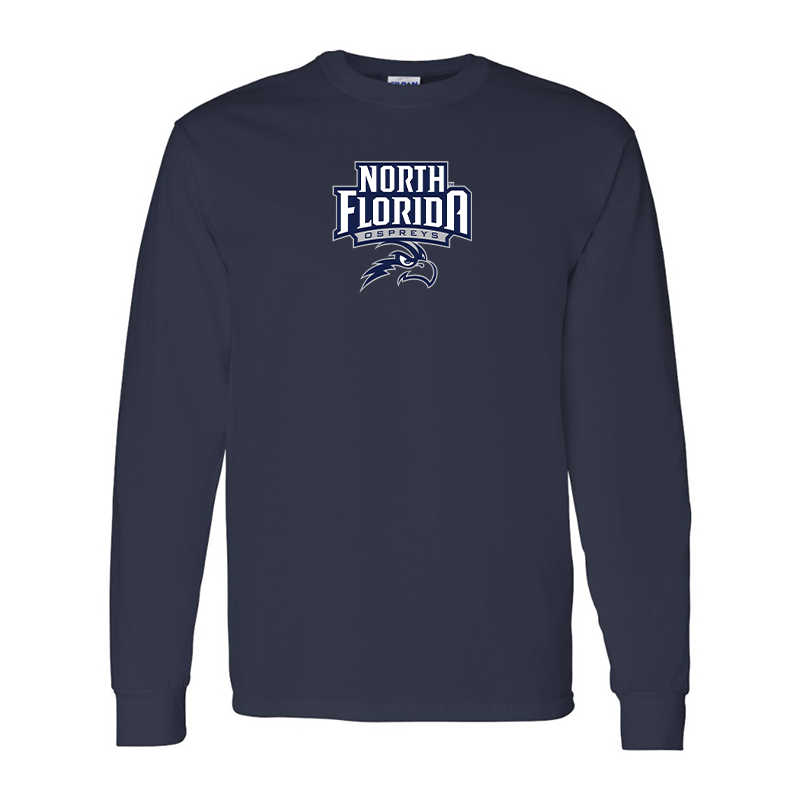Men's  UNF Ospreys  Gildan Heavy Cotton Long Sleeve T-Shirt