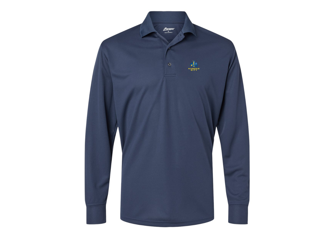 Men's UMKC Kangaroos Paragon Prescott Long Sleeve Polo