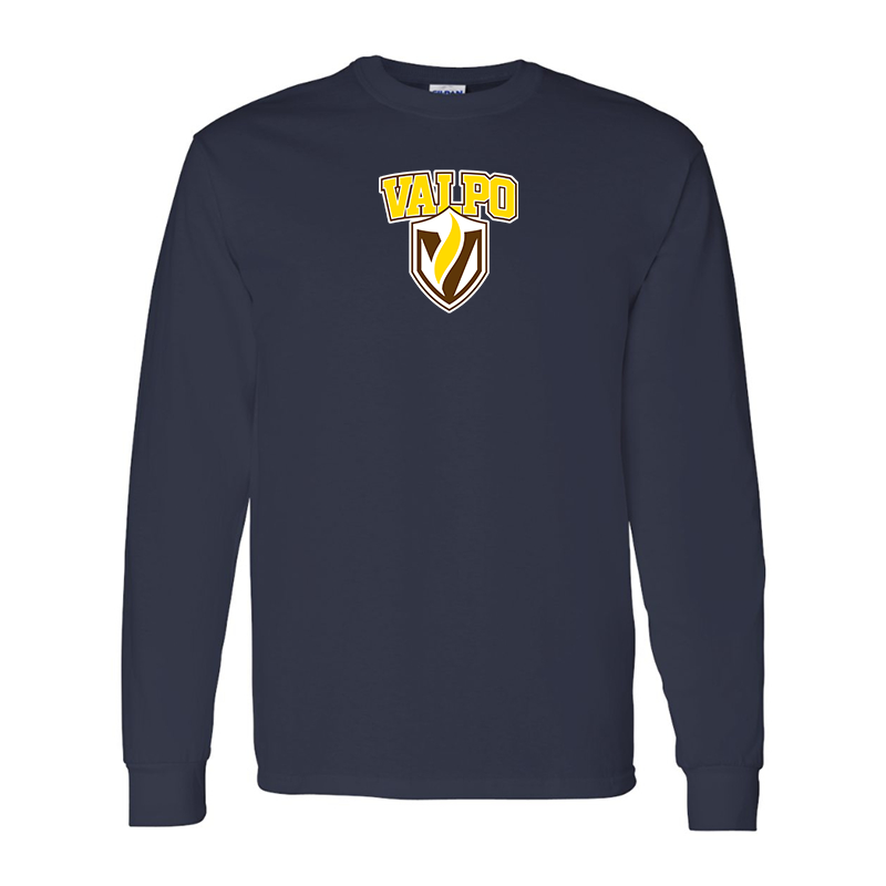 Men's Valparaiso Crusaders Gildan Heavy Cotton Long Sleeve T-Shirt