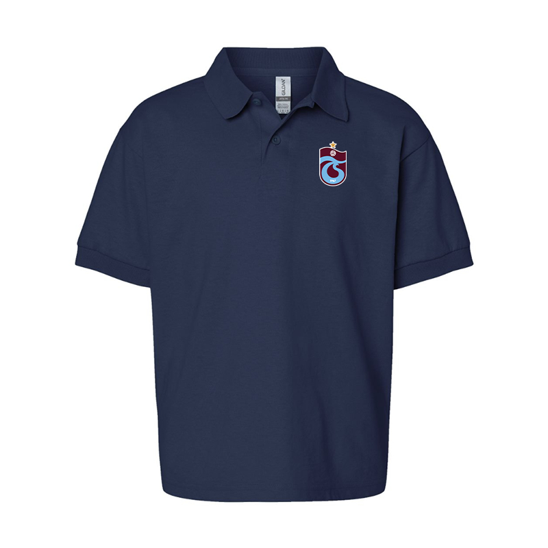 Youth Trabzonspor Soccer Gildan Dry Blend Jersey Polo