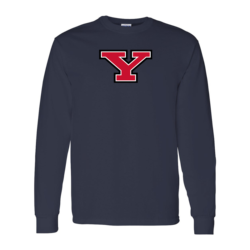 Men's Youngstown State Penguins Gildan Heavy Cotton Long Sleeve T-Shirt