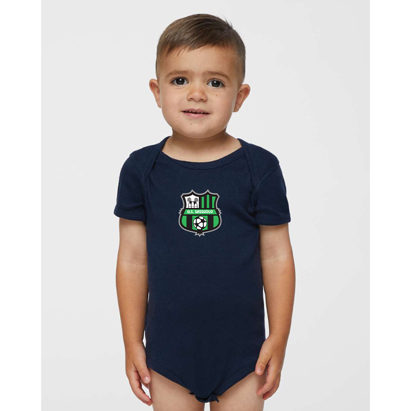 U.S. Sassuolo Soccer   Rabbit Skins Infant Baby Rib Bodysuit