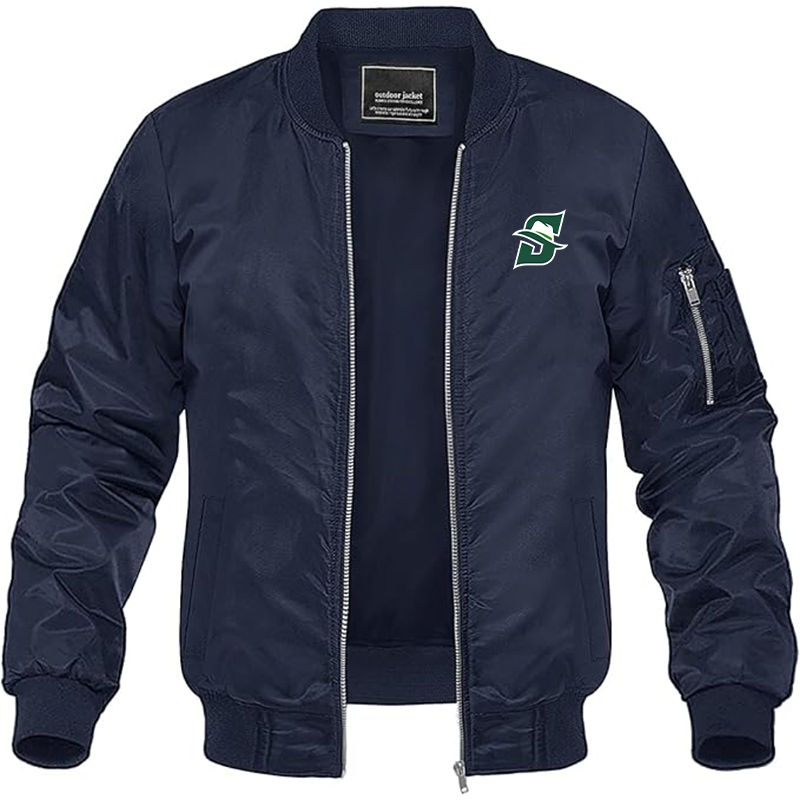 Men's  Stetson Hatters Lightweight Bomber Jacket Windbreaker Softshell Varsity Jacket Coat
