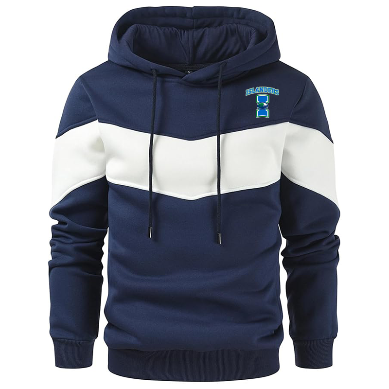 Men's  Texas AM CC Islanders  Gesean  Novelty Color Block Pullover Fleece Hoodie Long Sleeve Casual
