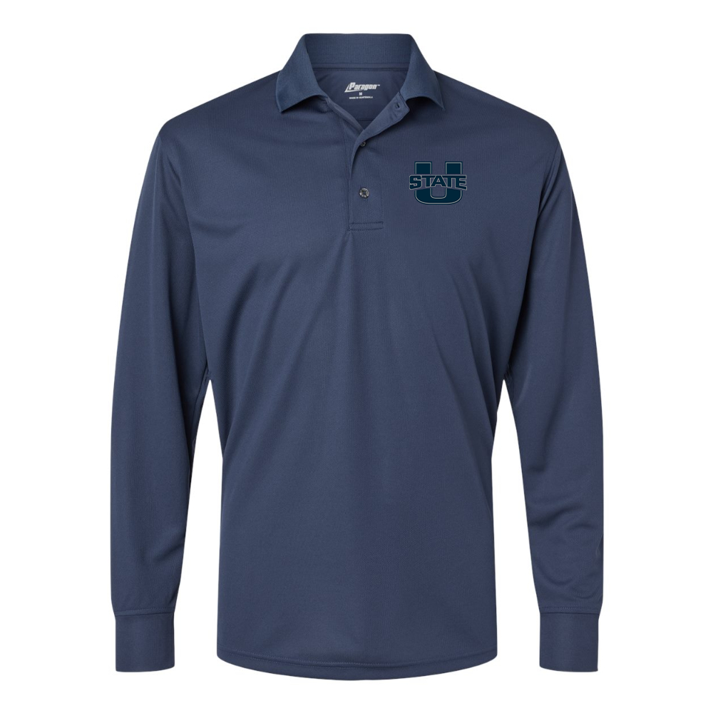 Men's Utah State Aggies  Paragon Prescott Long Sleeve Polo