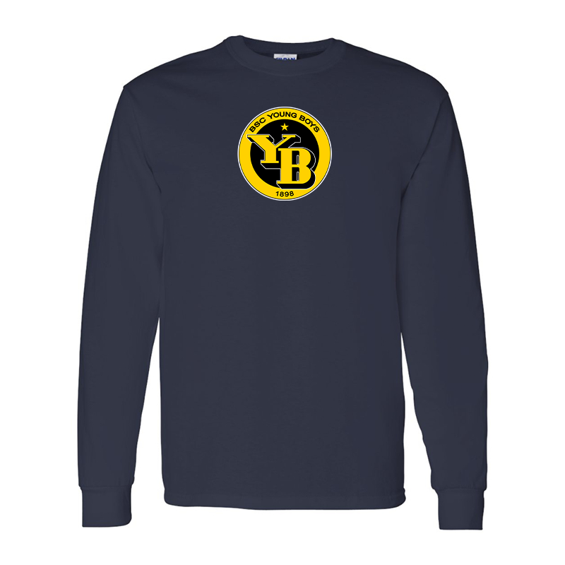 Men's Young Boys Soccer Gildan Heavy Cotton Long Sleeve T-Shirt
