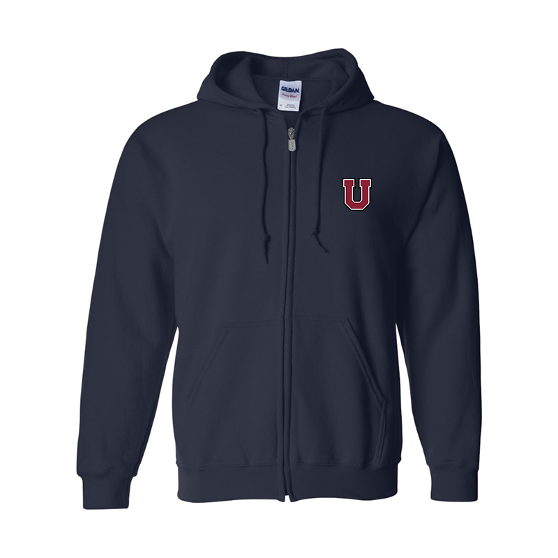 Men's Union Dutchmen Gildan  Heavy Blend Full Zip Hooded Sweatshirt