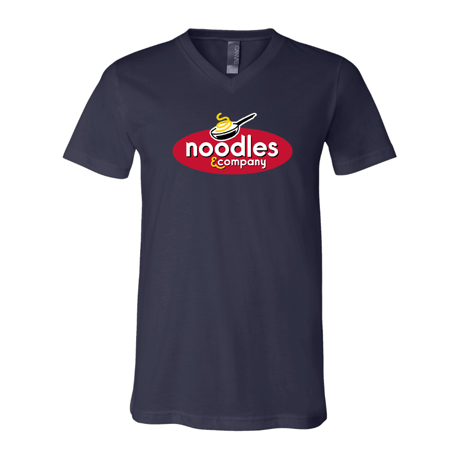 Men's Noodles & Company  BELLA + CANVAS - Jersey V-Neck T-Shirt