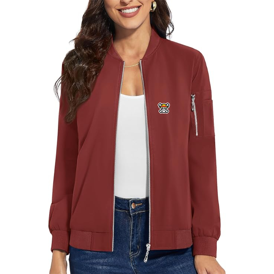 Women's Straw Hat  Premium Bomber Jacket Outerwear