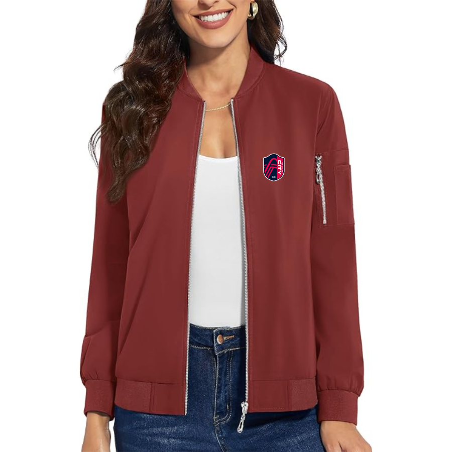 Women's  St. Louis City Soccer Premium Bomber Jacket Outerwear