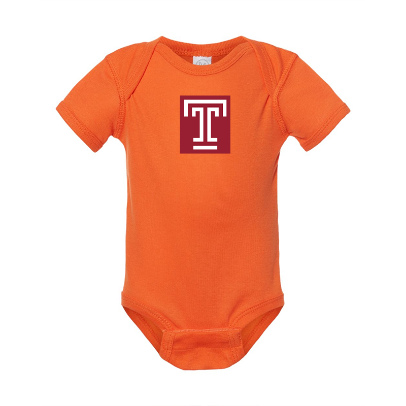 Temple Owls  Rabbit Skins Infant Baby Rib Bodysuit