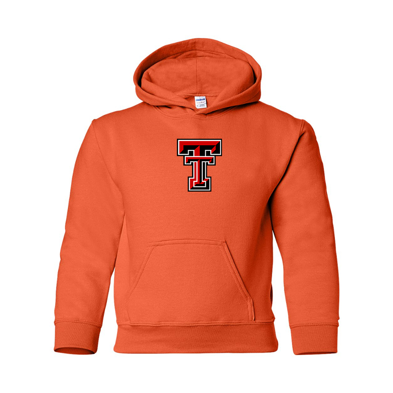 Youth Texas Tech Red Raiders  Gildan Heavy Blend  Hooded Sweatshirt