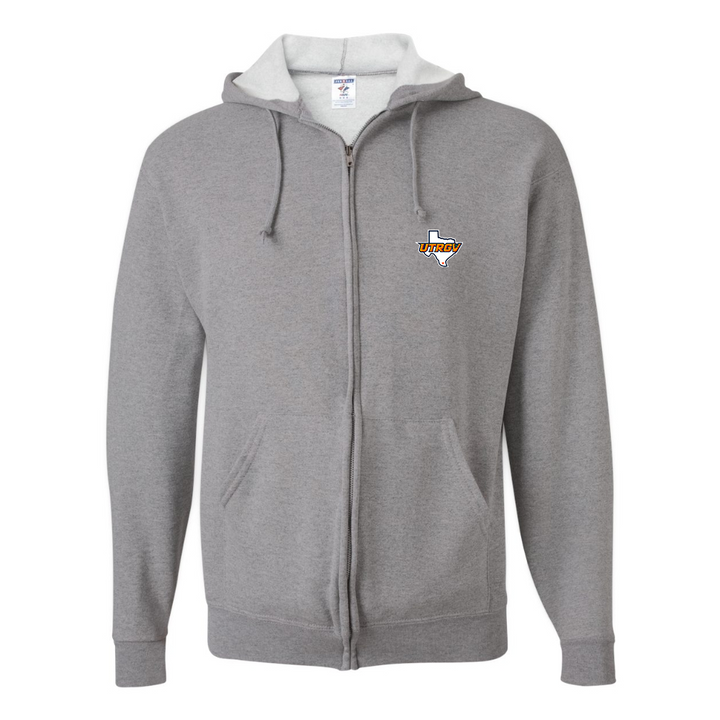 Men's UTRGV Vaqueros JERZEES NuBlend Full-Zip Hooded Sweatshirt