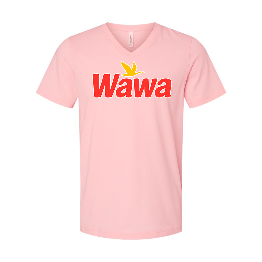 Men's Wawa Gas Station  BELLA + CANVAS - Jersey V-Neck T-Shirt