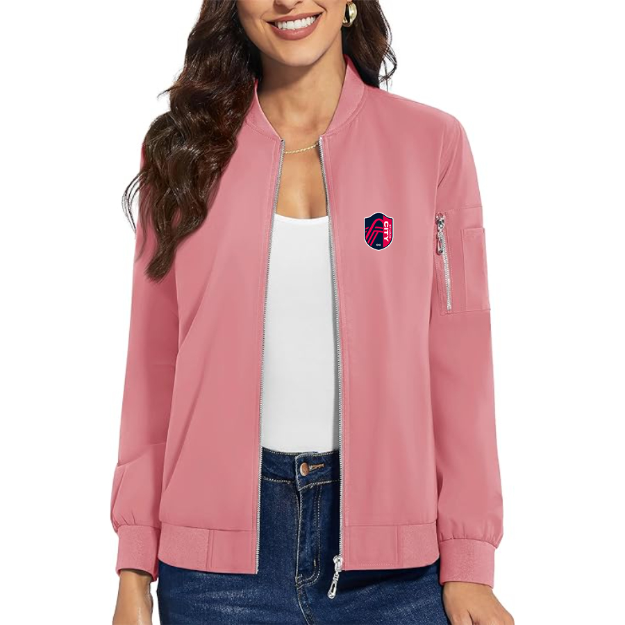 Women's  St. Louis City Soccer Premium Bomber Jacket Outerwear