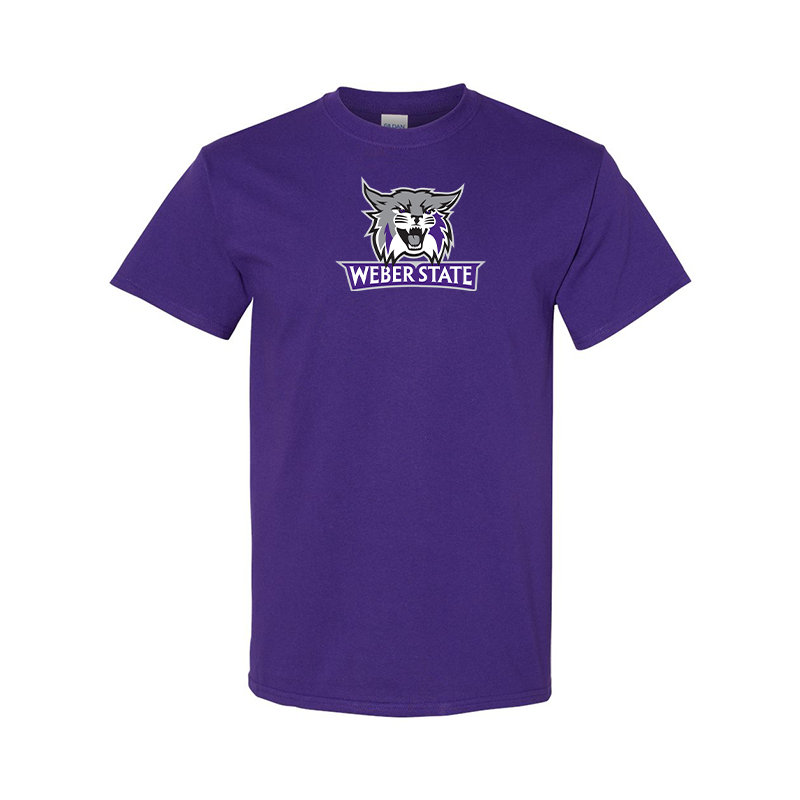Men's Weber State Wildcats  Gildan Heavy Cotton T-Shirt