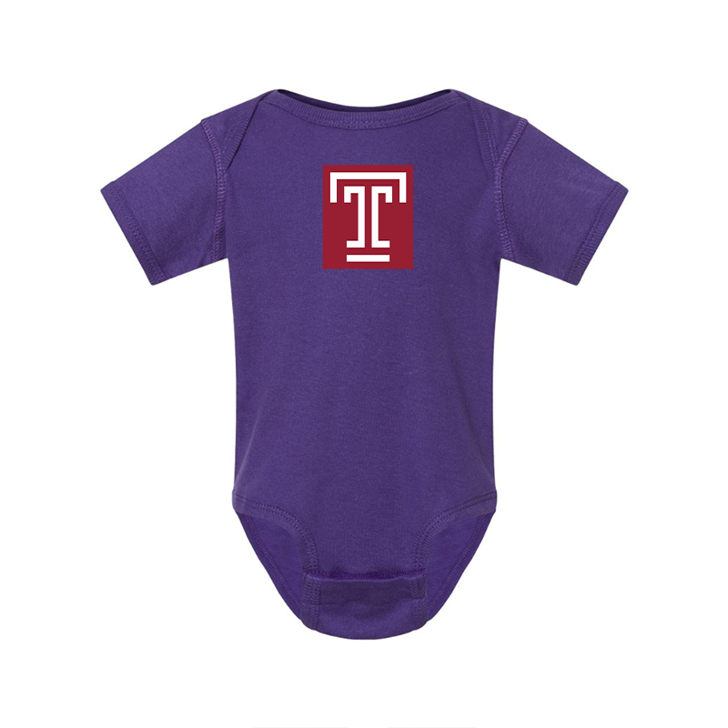 Temple Owls  Rabbit Skins Infant Baby Rib Bodysuit