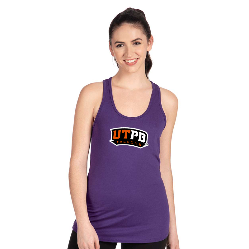 Women's  UTPB Falcons Next Level Ideal Racerback Tank