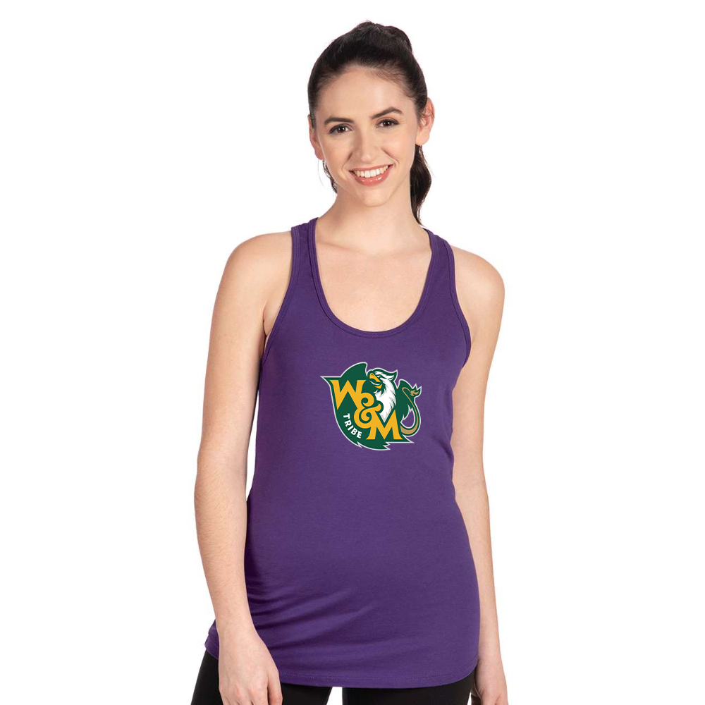 Women's  William and Mary Tribe Next Level Ideal Racerback Tank