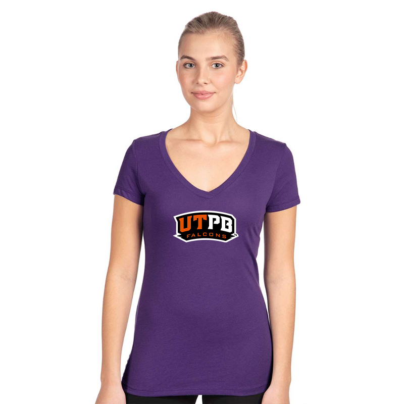 Women's UTPB Falcons Next Level V-Neck T-Shirt