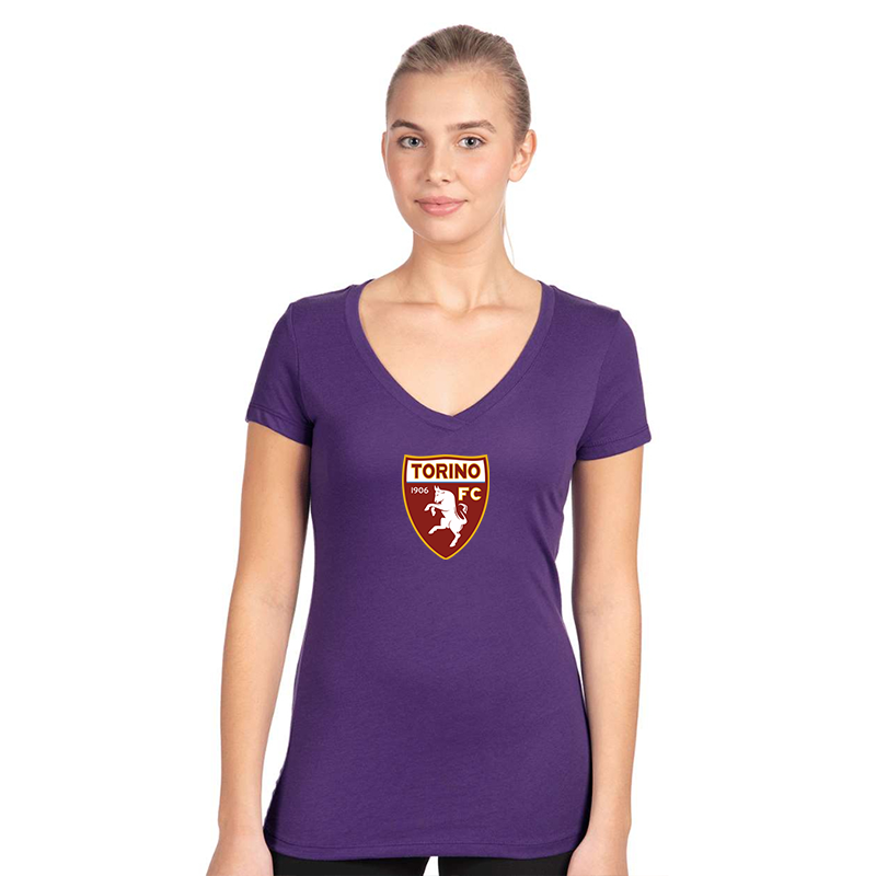 Women's Torino Soccer  Next Level V-Neck T-Shirt