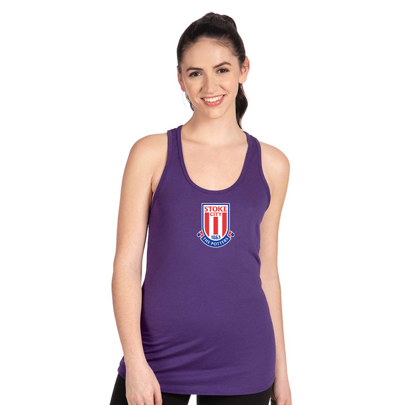 Women's Stoke City Soccer Next Level Ideal Racerback Tank