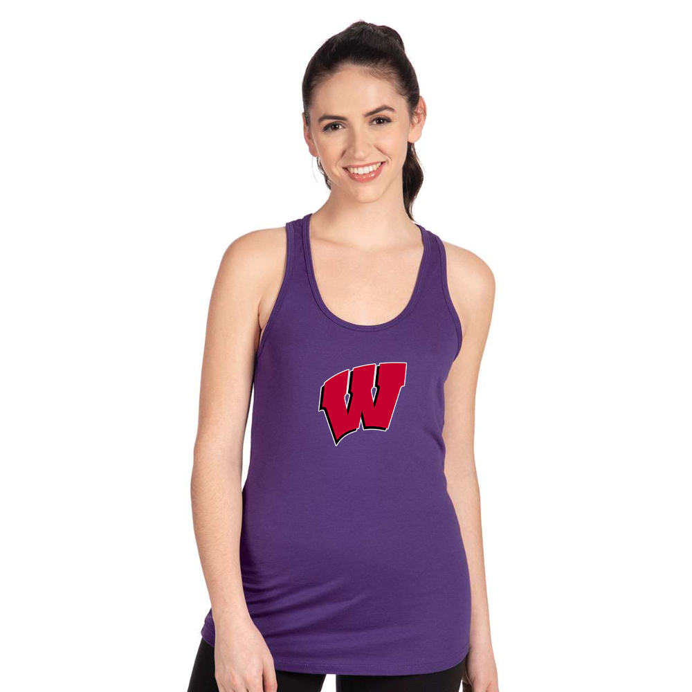 Women's Wisconsin Badgers Next Level Ideal Racerback Tank