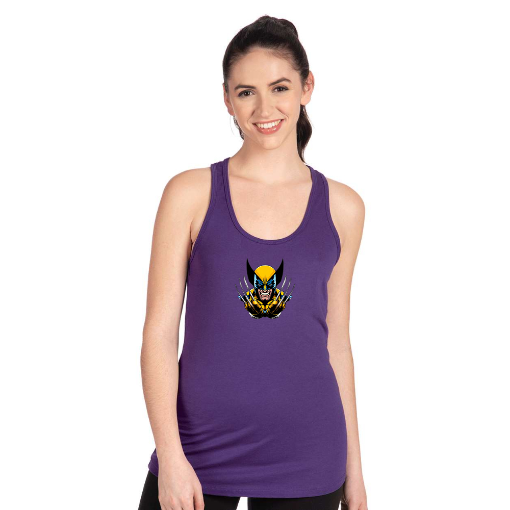 Women's  Wolverine 2025 Art  Next Level Ideal Racerback Tank