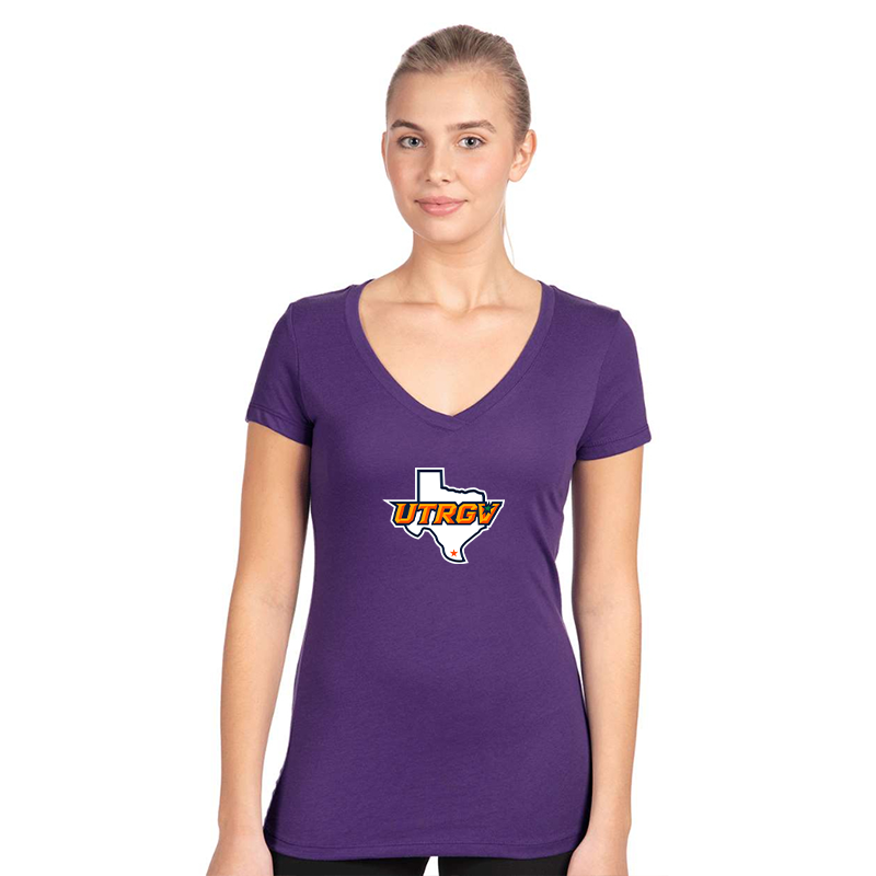 Women's UTRGV Vaqueros  Next Level V-Neck T-Shirt