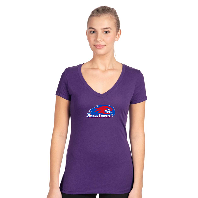 Women's UMass Lowell River Hawks Next Level V-Neck T-Shirt