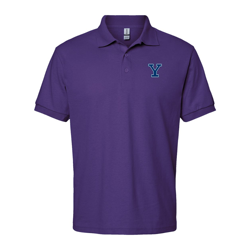 Men's Yale Bulldogs Gildan Dry Blend Jersey Polo