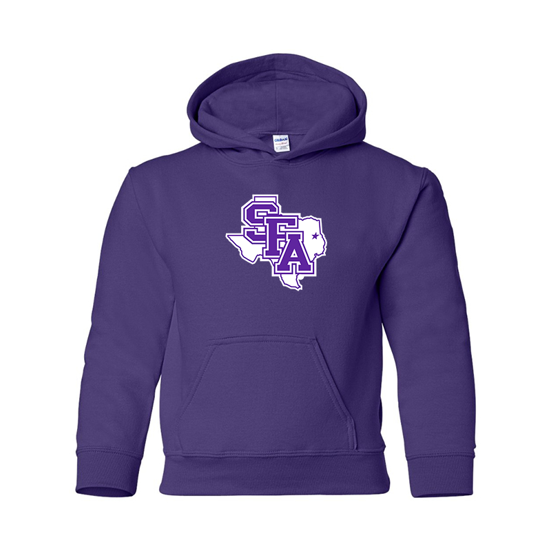 Youth Stephen F. Austin Lumberjacks  Gildan Heavy Blend  Hooded Sweatshirt