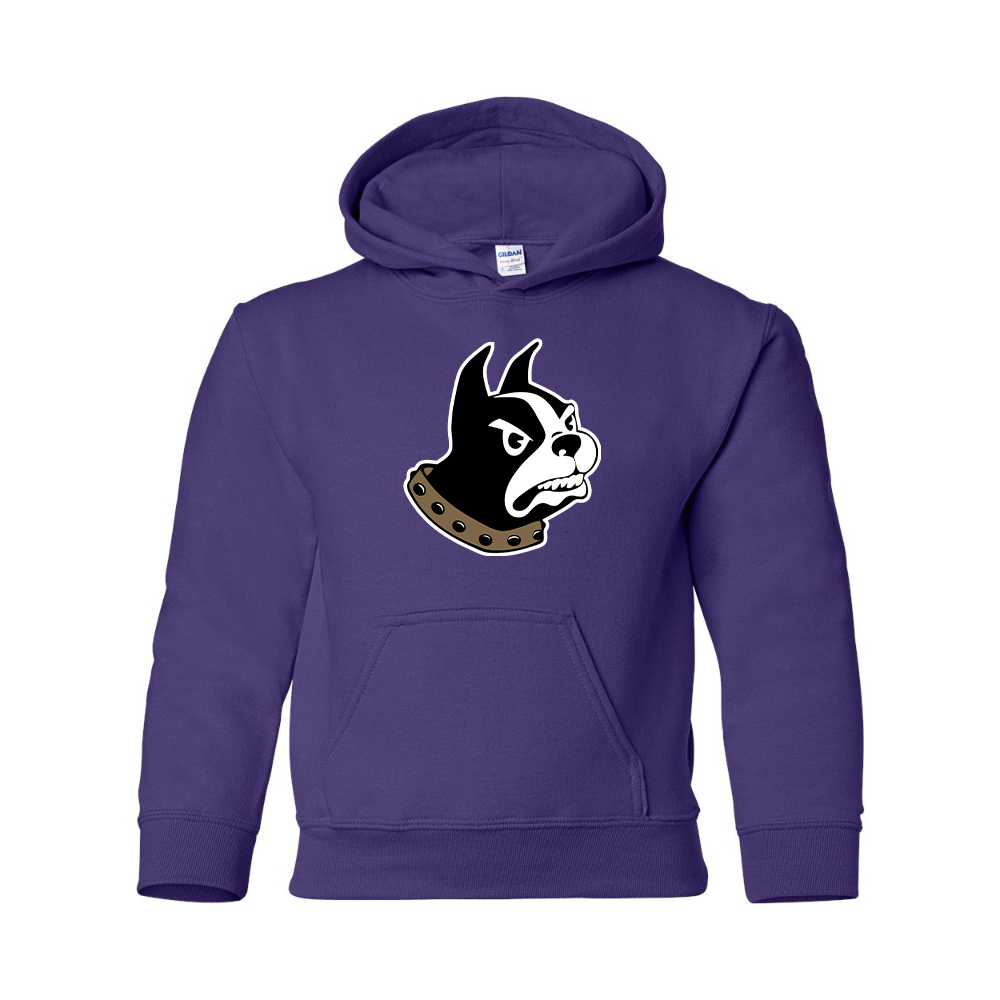 Youth Wofford Terriers Gildan Heavy Blend  Hooded Sweatshirt