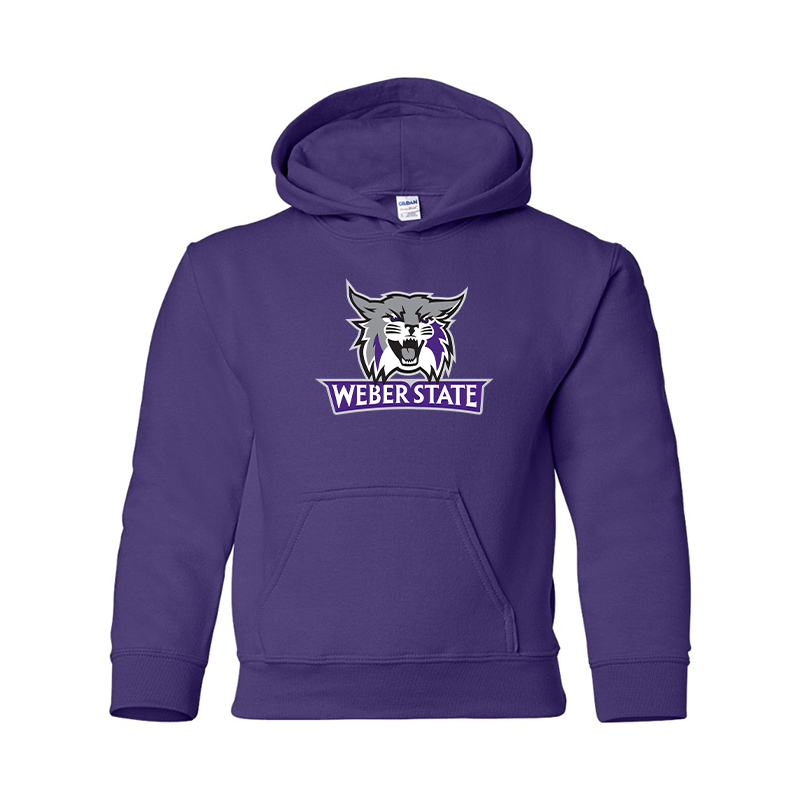 Youth Weber State Wildcats Gildan Heavy Blend  Hooded Sweatshirt