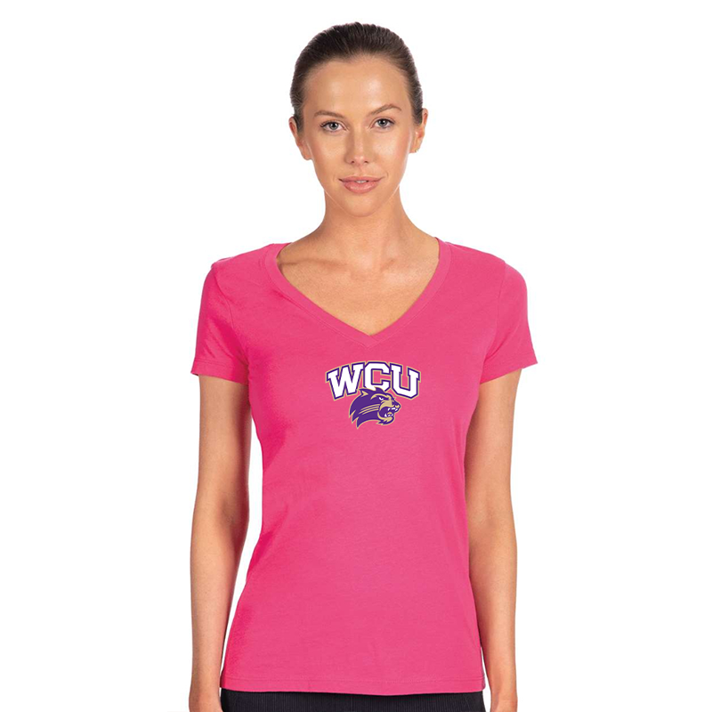 Women's Western Carolina Catamounts Next Level V-Neck T-Shirt