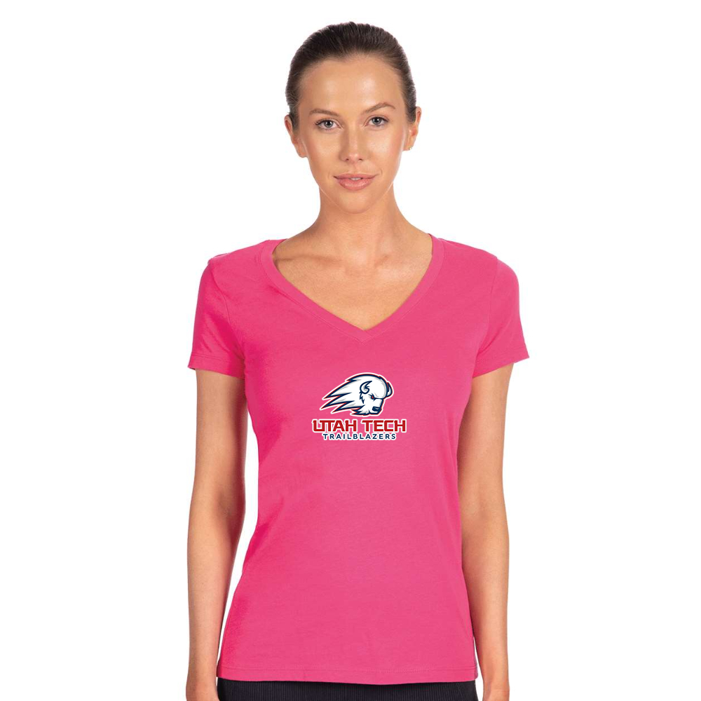 Women's Utah Tech Trailblazers  Next Level V-Neck T-Shirt