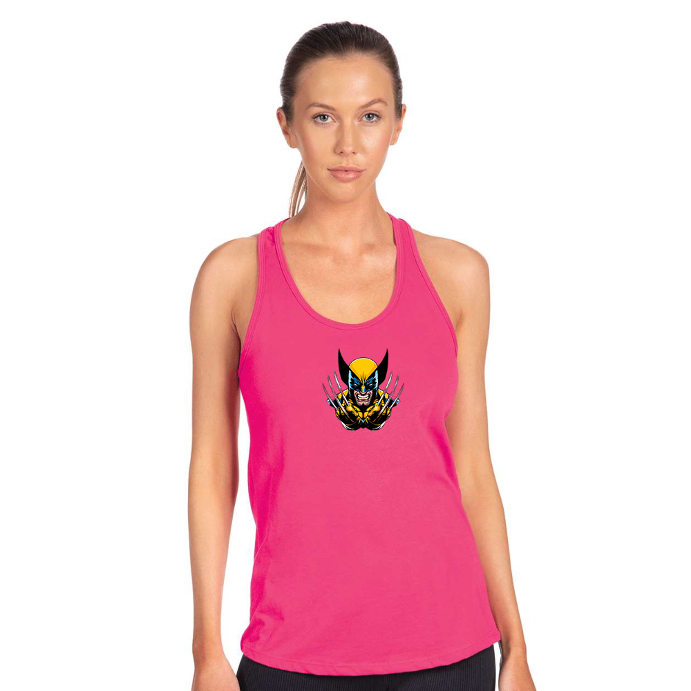 Women's  Wolverine 2025 Art  Next Level Ideal Racerback Tank