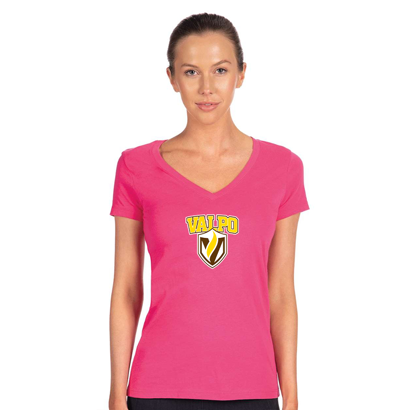 Women's Valparaiso Crusaders Next Level V-Neck T-Shirt