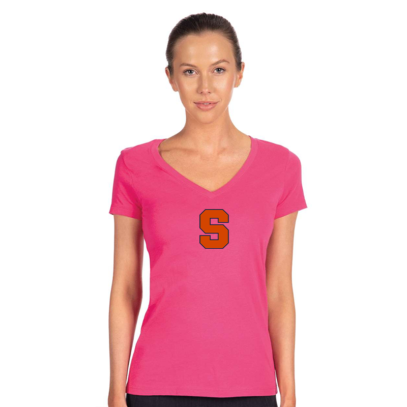 Women's Syracuse Orange  Next Level V-Neck T-Shirt