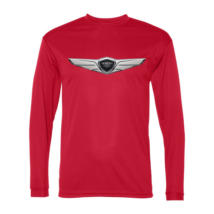 Men's  Genesis Car Polyester Long Sleeve T-Shirt