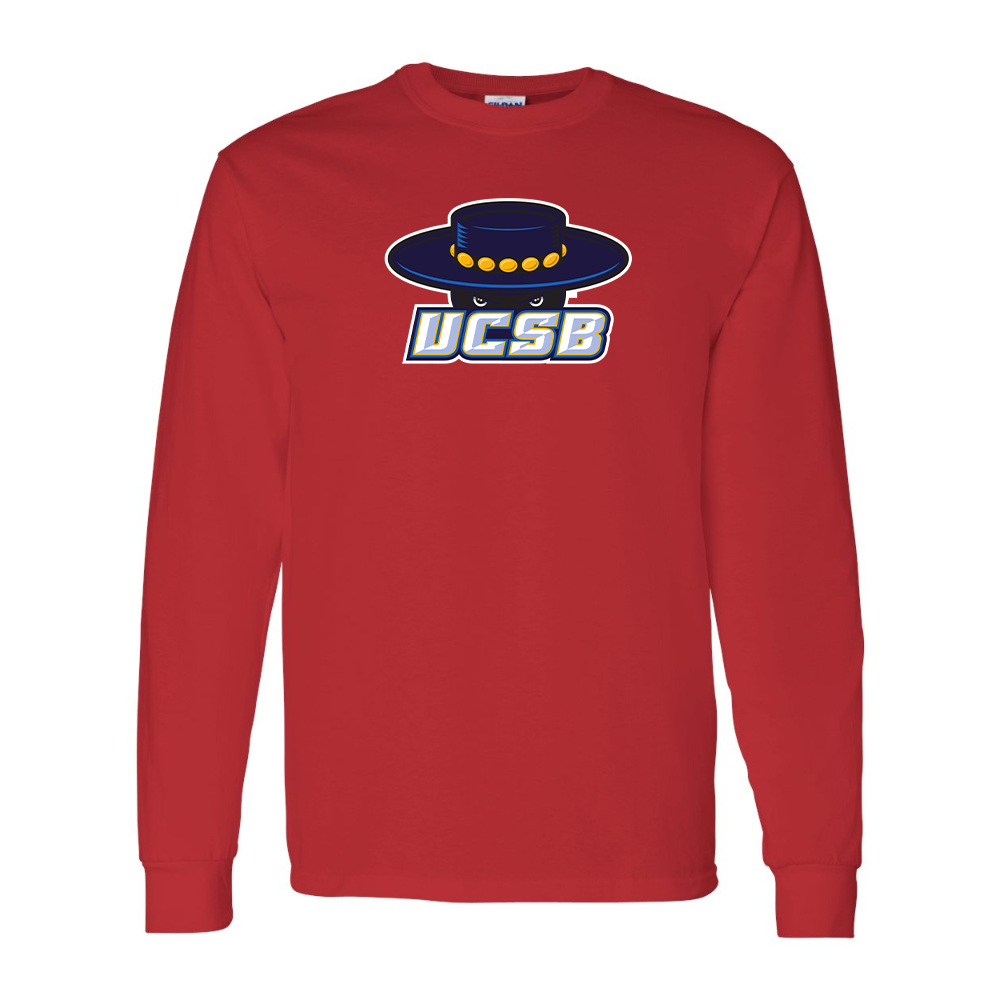 Men's UCSB Gauchos Gildan Heavy Cotton Long Sleeve T-Shirt