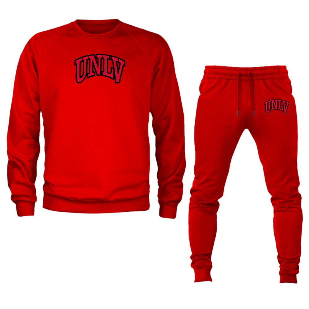 Men's UNLV Rebels  Crewneck Sweatshirt Joggers Suit
