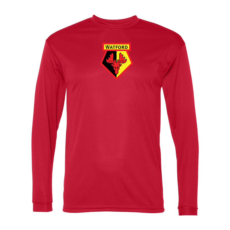 Men's Watford Soccer Performance Long Sleeve T-Shirt