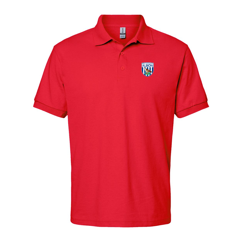 Men's West Bromwich Albion Soccer Gildan Dry Blend Jersey Polo