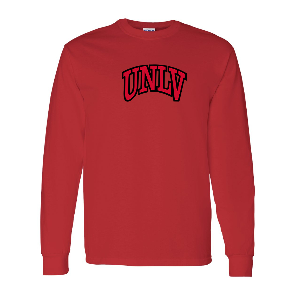 Men's UNLV Rebels Gildan Heavy Cotton Long Sleeve T-Shirt