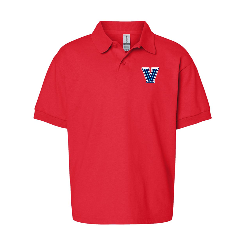 Youth Villanova Wildcats Gildan Dry Blend Jersey Polo