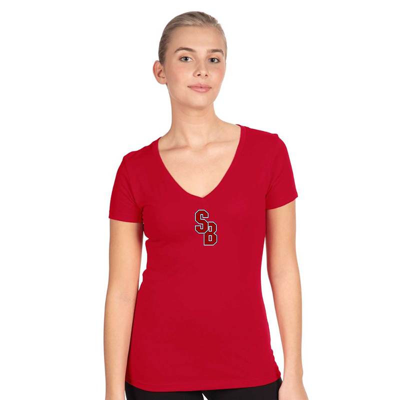 Women's  Stony Brook Seawolves  Next Level V-Neck T-Shirt