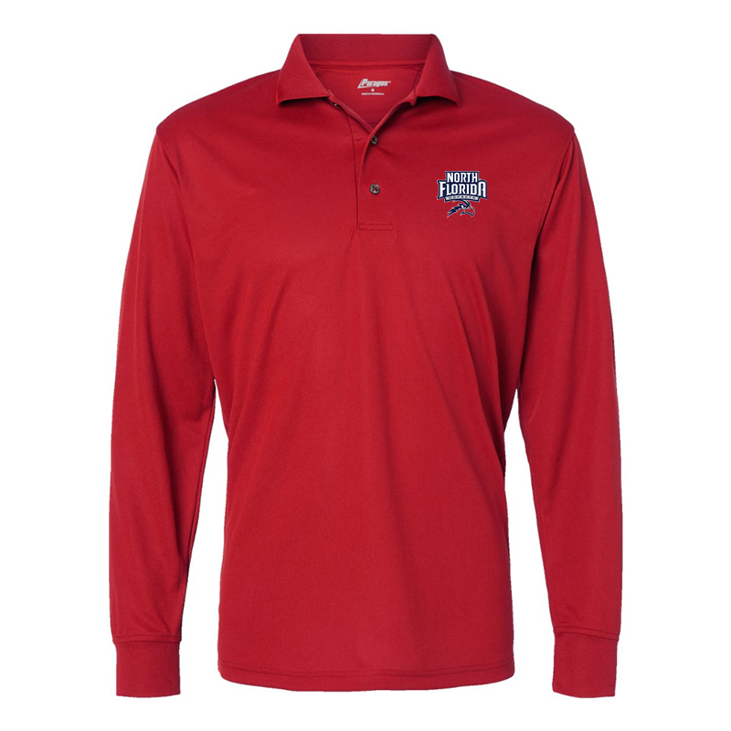 Men's  UNF Ospreys Paragon Prescott Long Sleeve Polo