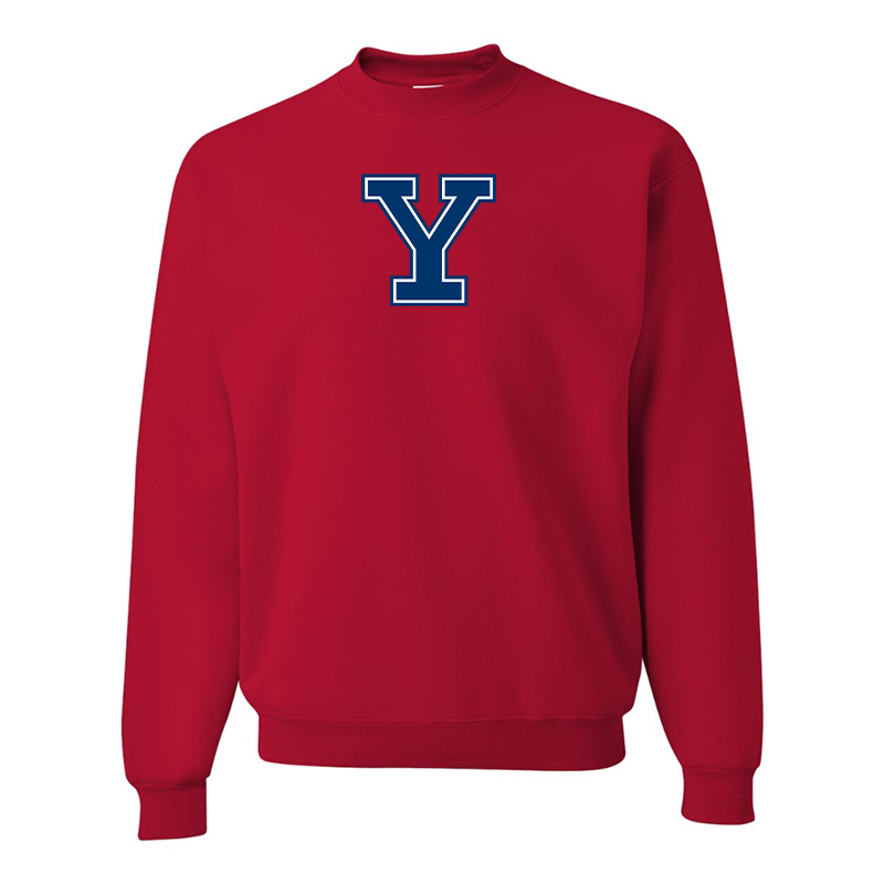 Men's Yale Bulldogs JERZEES NuBlend Crewneck Sweatshirt